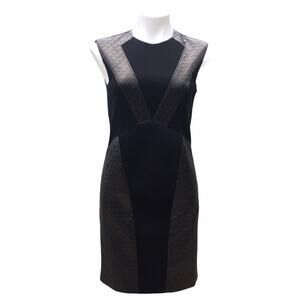 Missoni black sleeveless sheath dress fabric neoprene size 4